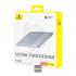 Baseus Blade2 12000mAh Power Bank | 65W Fast Charging Ultra Thin Digital Display Intelligent Edition Battery Pack For Laptop/MacBook & Phones - Silver